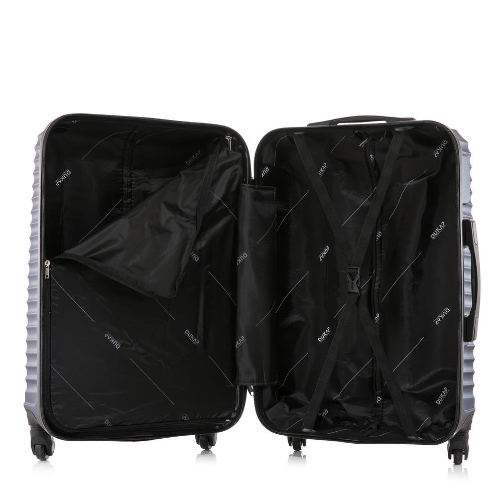 DUKAP Adly Lightweight Hardside Spinner 3 Piece Luggage set  20'',24'', 28'' inch Blue