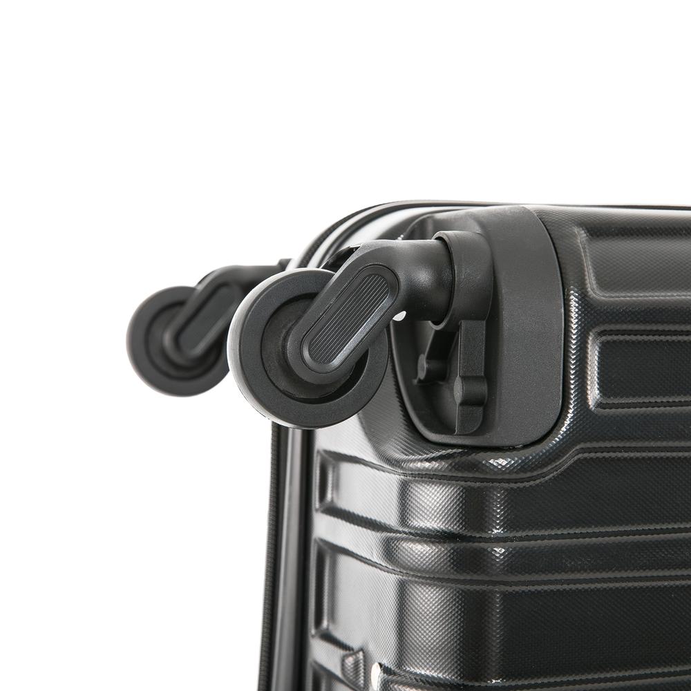 InUSA Vasty Lightweight Hardside Spinner 3 Piece Luggage set  20'',24'', 28'' Black