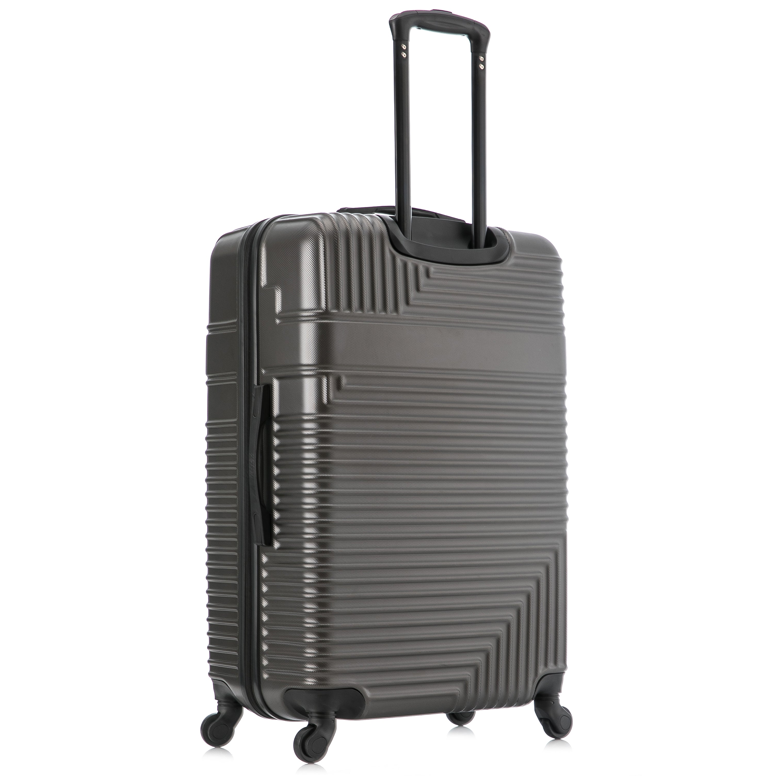 InUSA Resilience Lightweight Hardside Spinner 3 Piece Luggage set  20'',24'', 28'' inch Charcoal