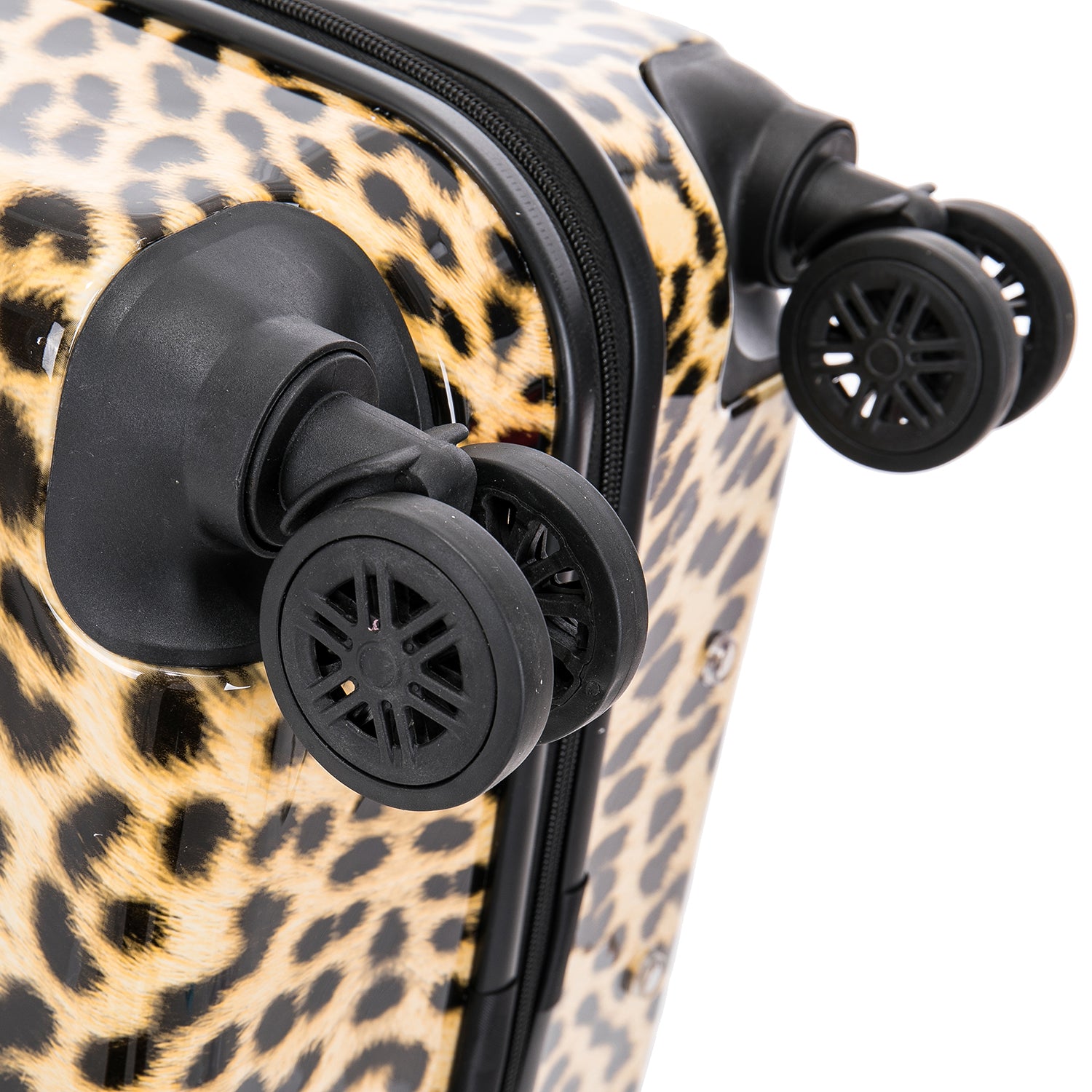 InUSA PRINTS lightweight hardside spinner 28 inch Cheetah
