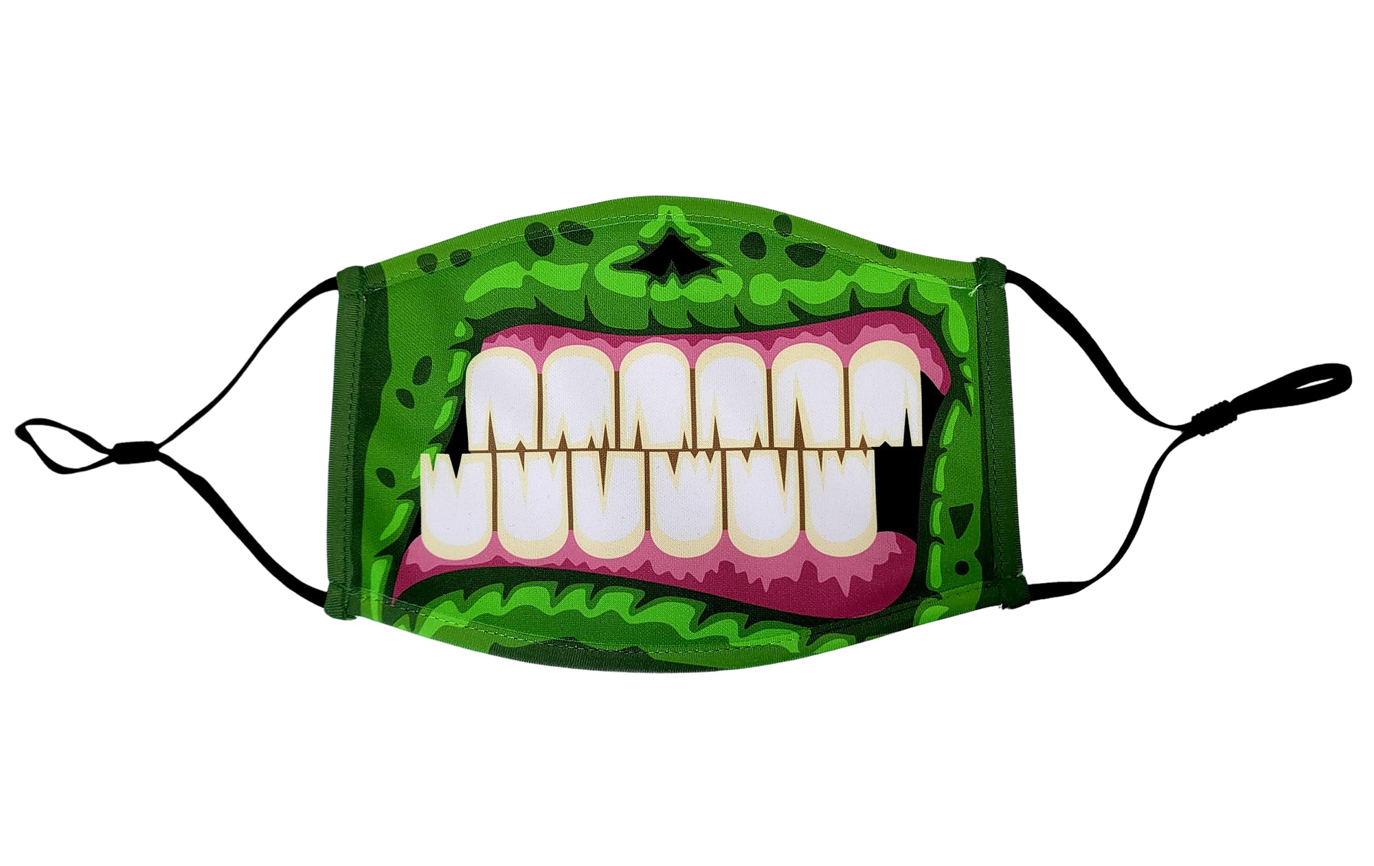 CincyMasks Halloween Green Teeth Mask