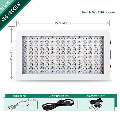 Yehsence Smzzerj2k7 1500w Led Grow Light With Bloom And Veg Switch Triple Chips Plant Growing Lamp