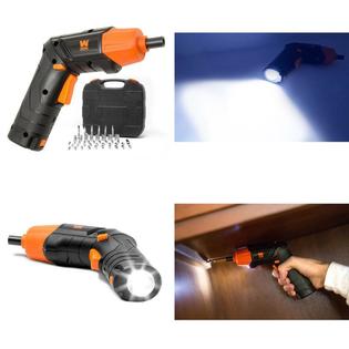 Wen 4 Volt Max Lithium Ion Rechargeable Cordless Electric Screwdriver And Flashlight