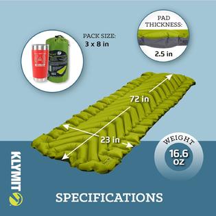 Generic Klymit Static V2 Sleeping Pad Ultralight 12 Lighter Great For Camping Hiking Travel And Backpacking Green Generic Klymit Static V2 Sleeping Pad Ultralight 12 Lighter Great For Camping Hiking Travel And Backpacking Green