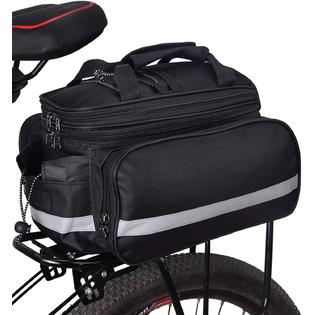 Generic Farway Bike Bag Bicycle Rack Bag Waterproof Bicycle Rear Trunk Bag Shoulder Strap Panniers Bike Accessories With Rain Cover Re