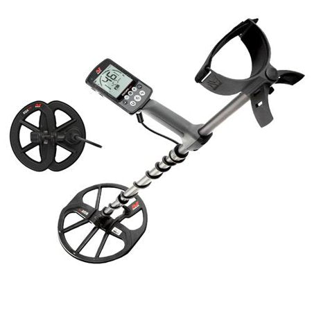 Minelab EQUINOX 600 All Terrain Waterproof Metal Detector with 11" Double-D Smart Search Coil, 5, 10, 15kHz and Multi Frequency