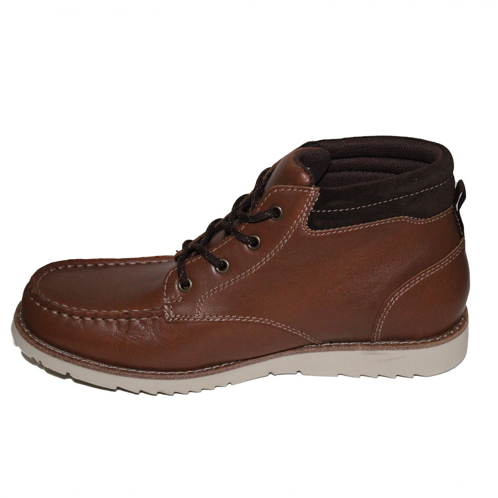 Lands' End Lands End Men's Size 9, Comfort Leather Chukka Boots, Tan Leather