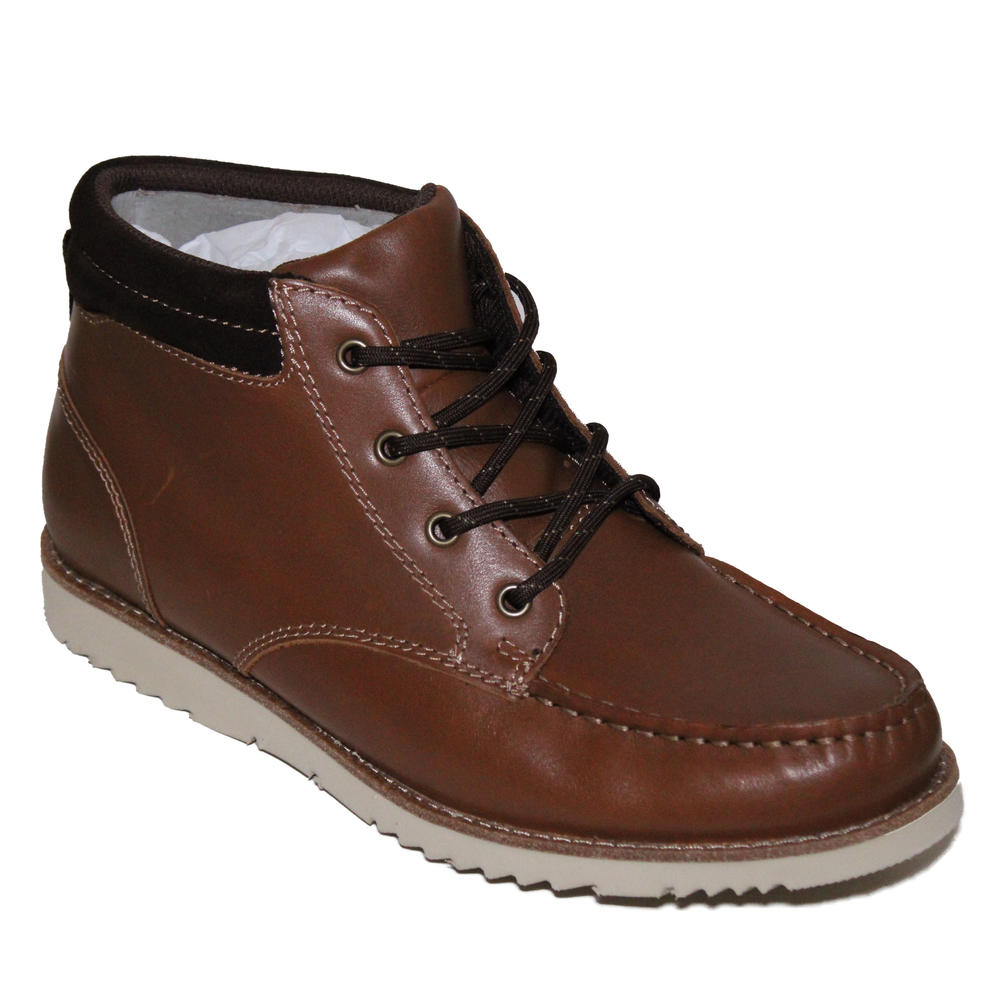 Lands' End Lands End Men's Size 9, Comfort Leather Chukka Boots, Tan Leather