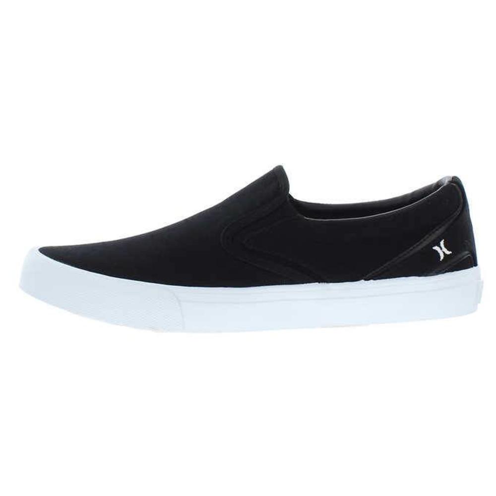 Hurley Men's Size 12 Canvas Slip-on Shoe, Black NEW SHIPS WITHOUT BOX