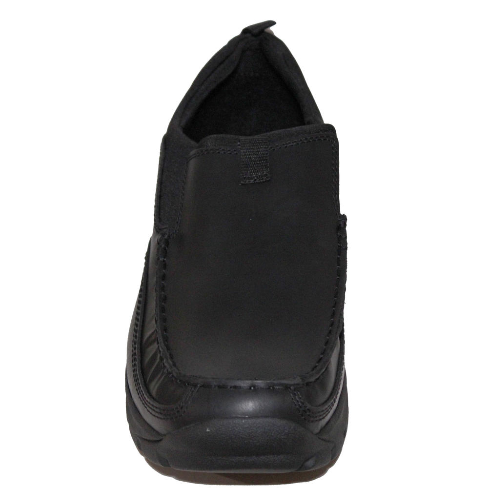 Lands' End Lands End Men Size 11.5, All Weather Shoes Leather Moccasin Loafers, Black
