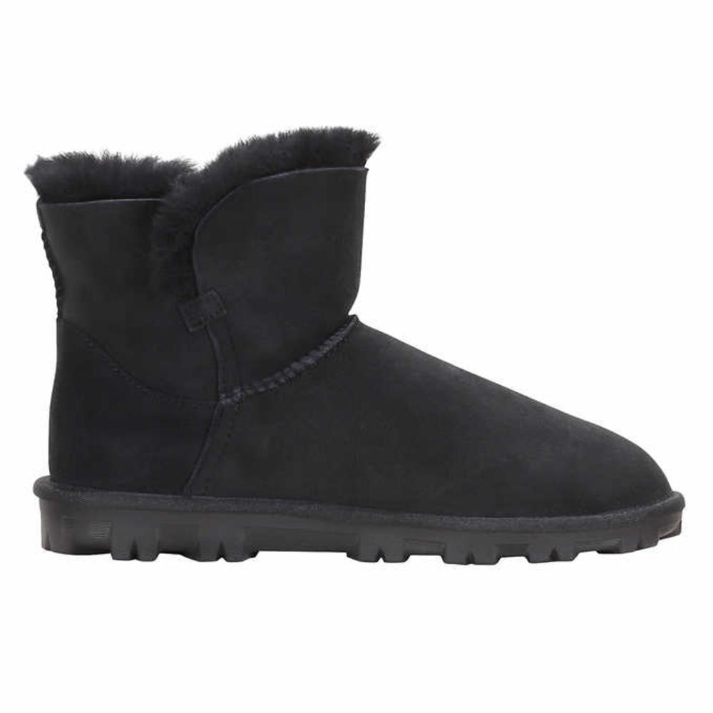 Kirkland Signature Womens Size 10, Short Shearling Boot, Black NEW SHIPS WITHOUT BOX