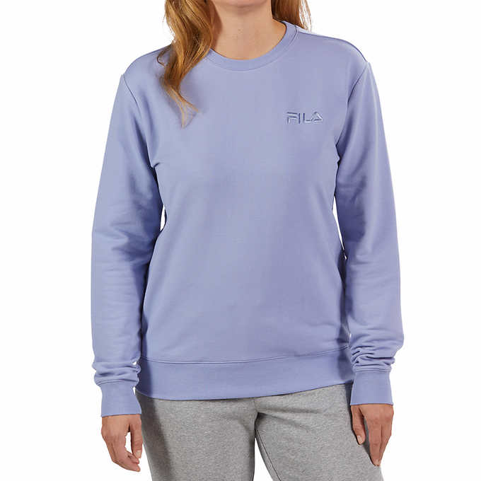 FILA Ladies' Size X-Large French Terry Crewneck Sweatshirt, Purple