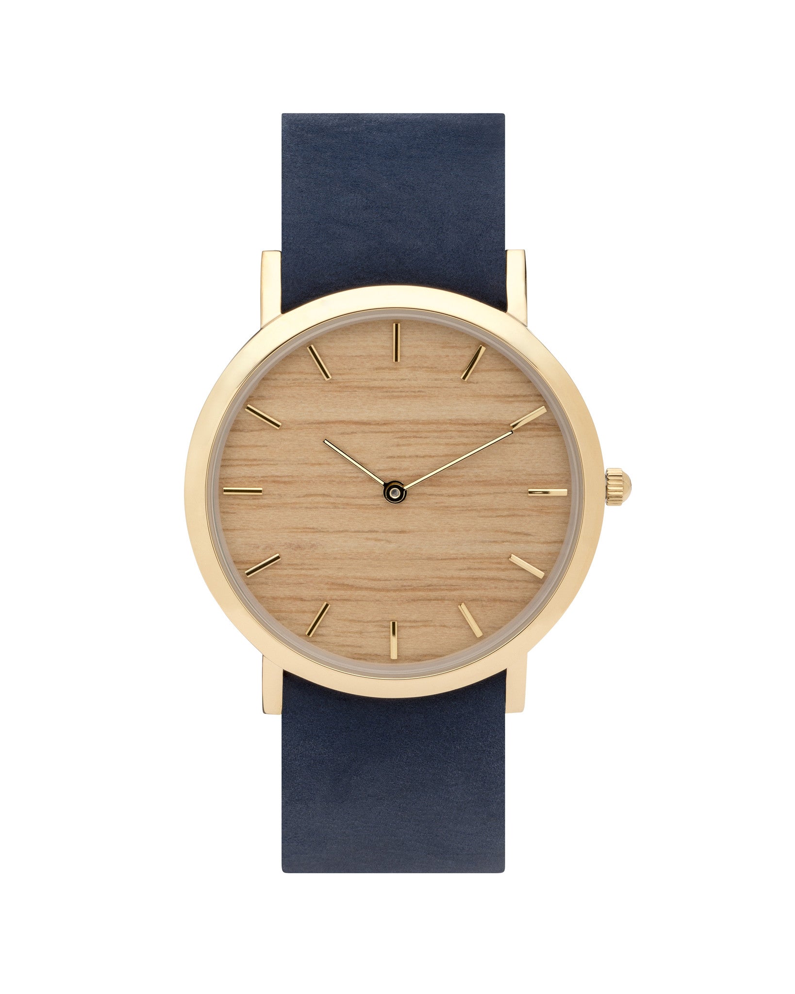 analog watch co. Silverheart Wood Classic Watch Cherry Leather