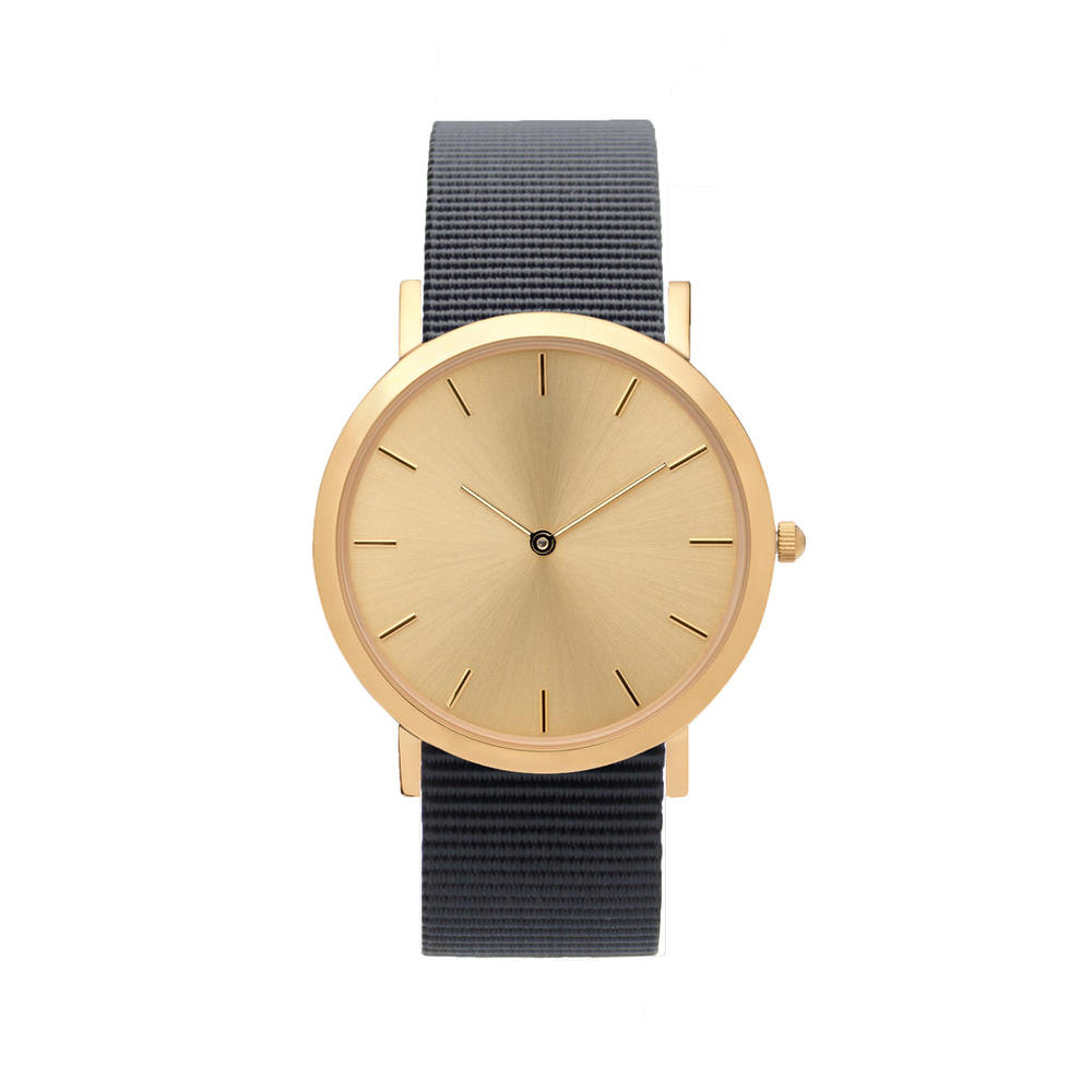 analog watch co. Gold Classic Watch Black Nylon