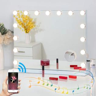 Fenair Makeup Mirror With Lights And, Hollywood Vanity Mirror With Lights And Bluetooth Speaker