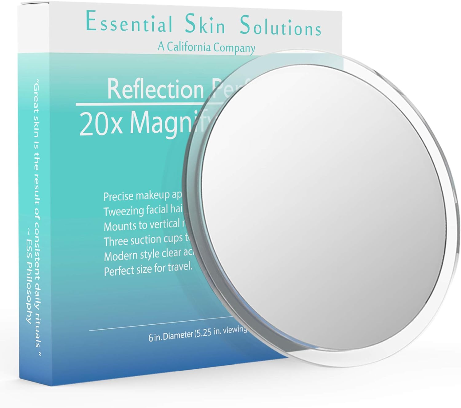 Essential Skin Solutions 20x Magnifying, Best 20x Magnifying Makeup Mirror