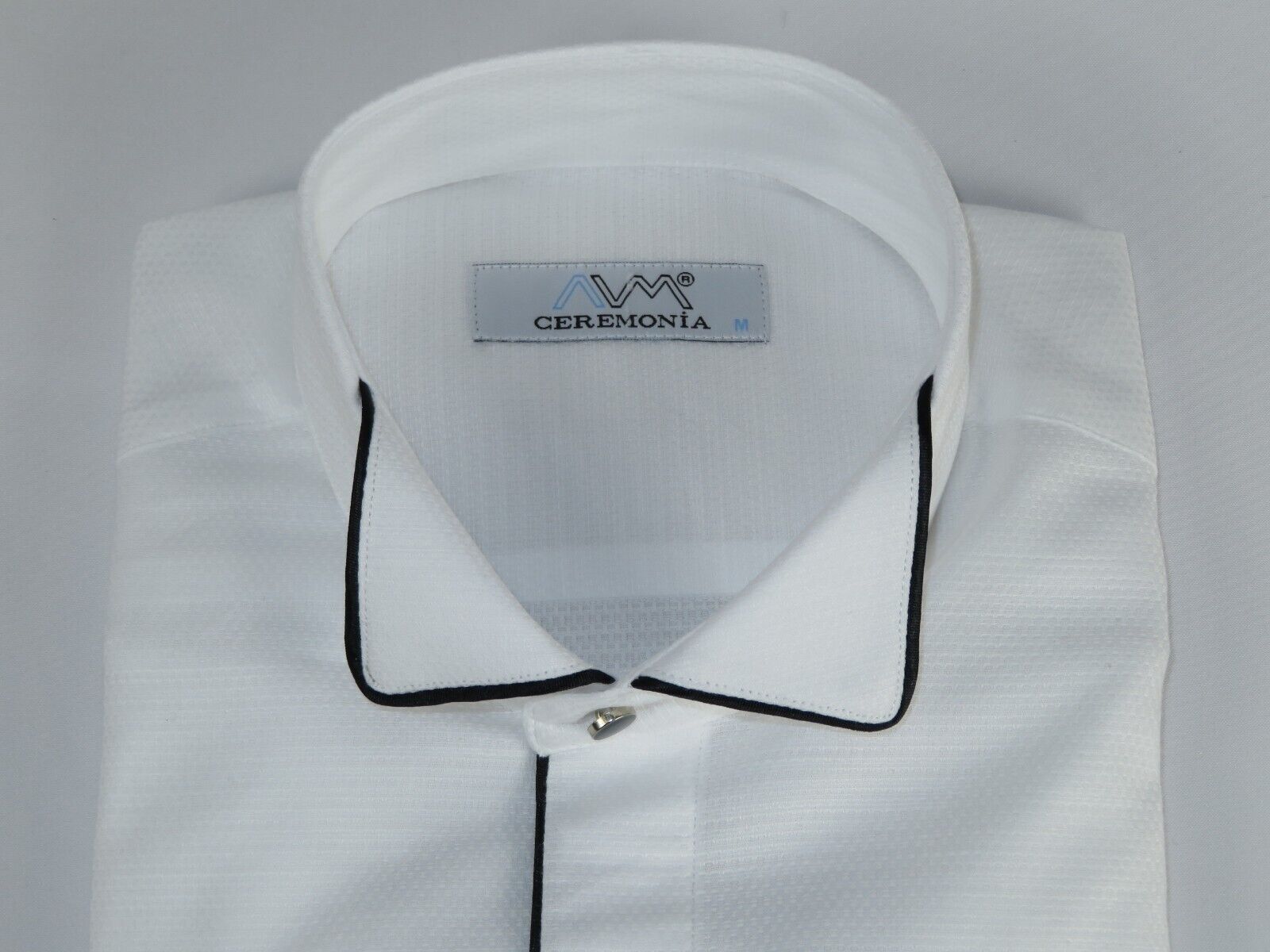 J.Valintin Men's Wear Legend Mens CEREMONIA Tuxedo Formal Shirt 100% Cotton Turkey Slim Fit 3061 13 AB white