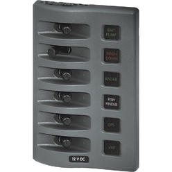 Blue Sea Systems Blue Sea System Blue Sea 4306 WeatherDeck Water Resistant Fuse Panel - 6 Position - Gray