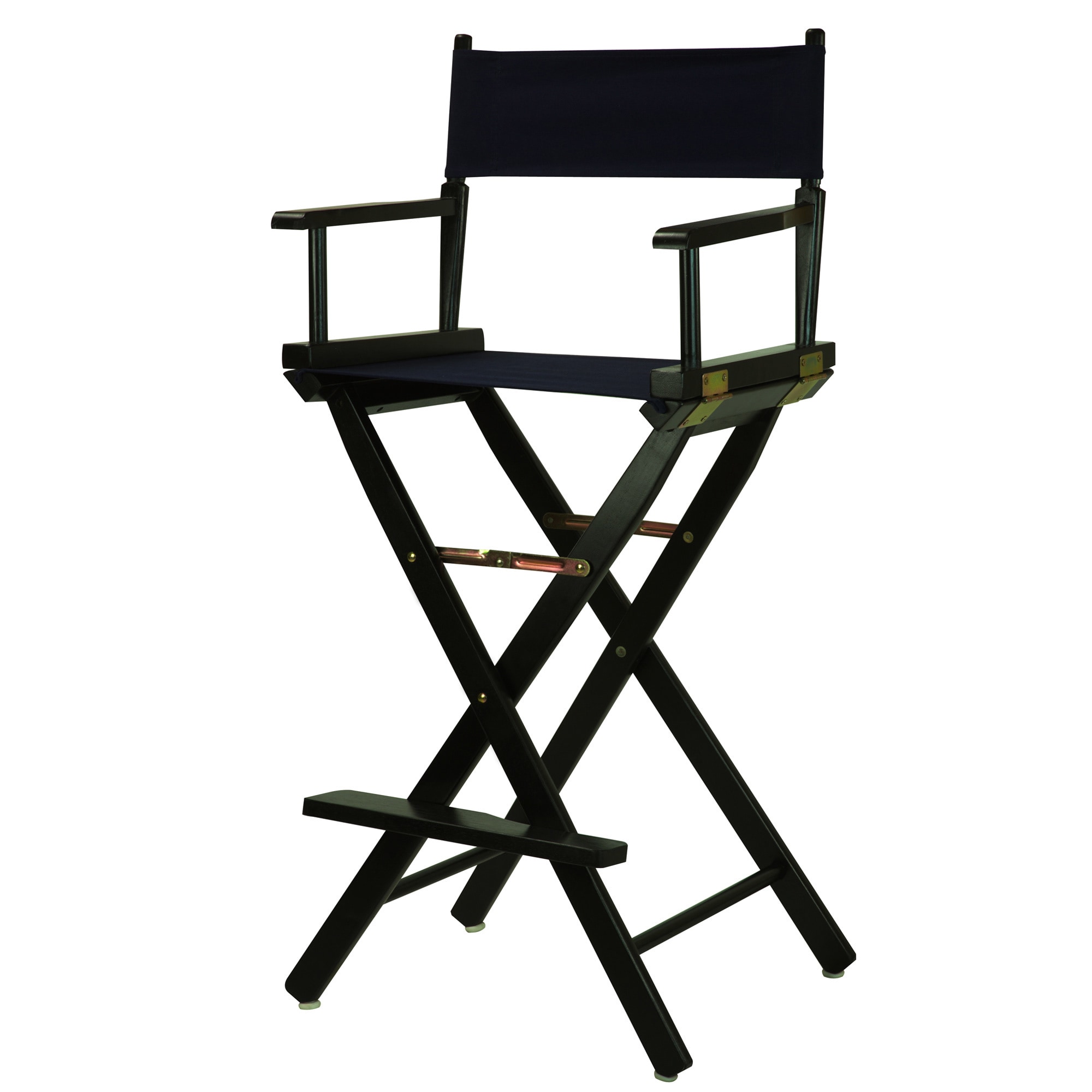Photo 1 of Casual Home Directors Chair ,Black Frame/Black Canvas,30 - Bar Height
