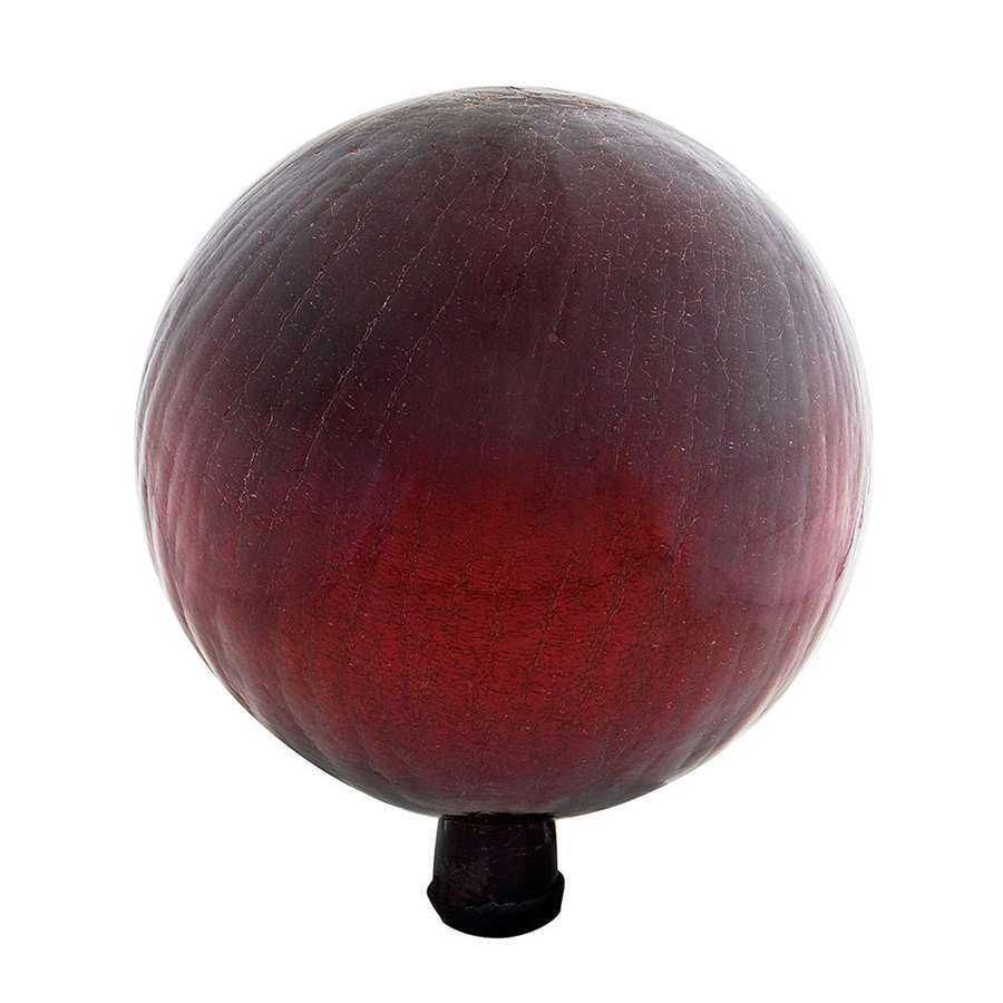 Achla Designs G12-RD-C Gazing, Red 12 inch Glass Garden Globe Ball Sphere, 12