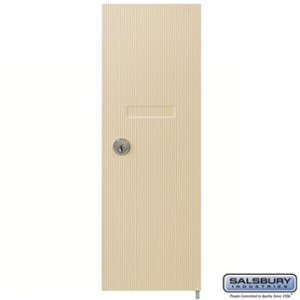 Salsbury Industries Replacement Door and Lock - for Vertical Mailbox - with (2) Keys - Sandstone