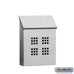Salsbury Industries Stainless Steel Mailbox - Decorative - Vertical Style