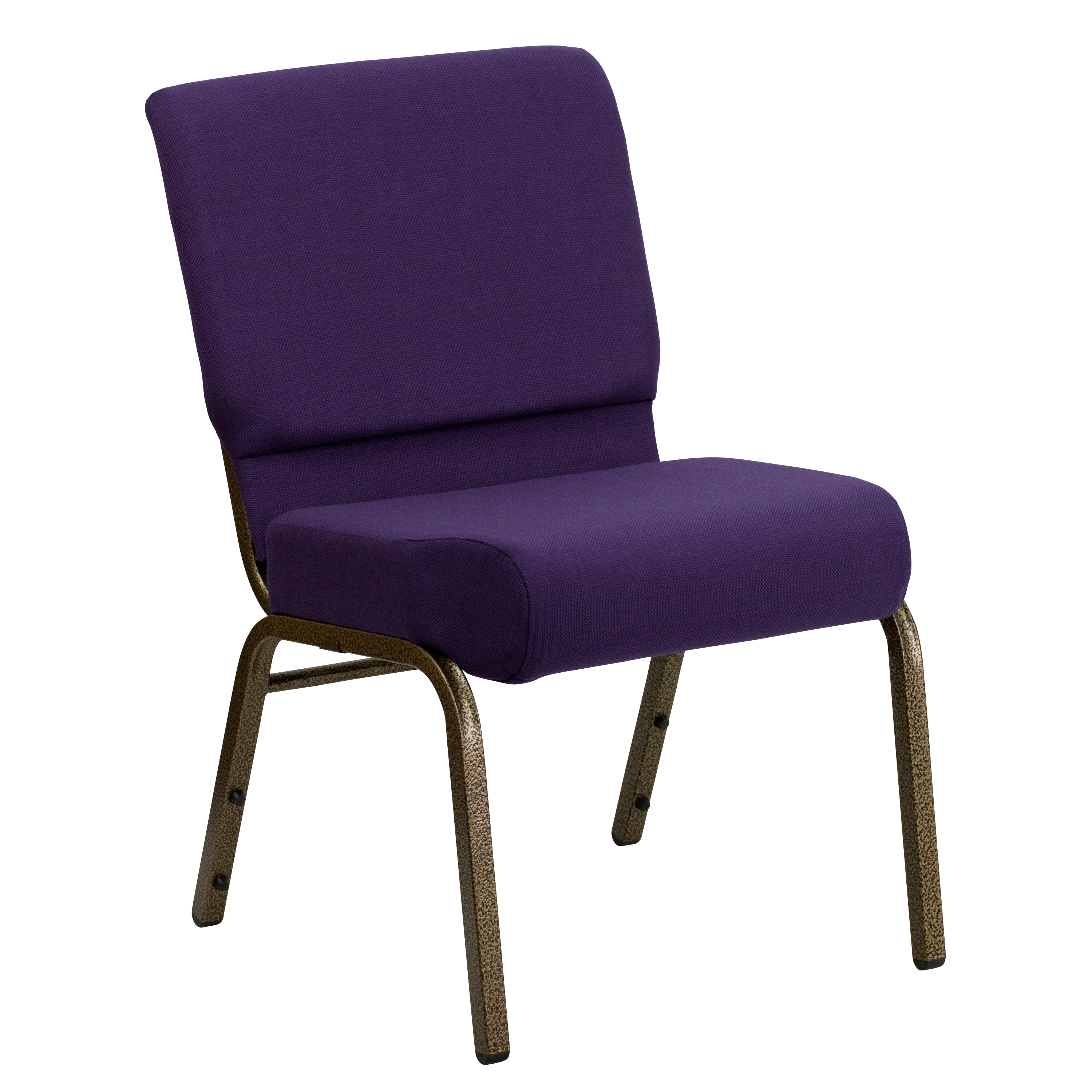 Flash Furniture Purple Fabric church chair FD-CH0221-4-GV-ROY-GG