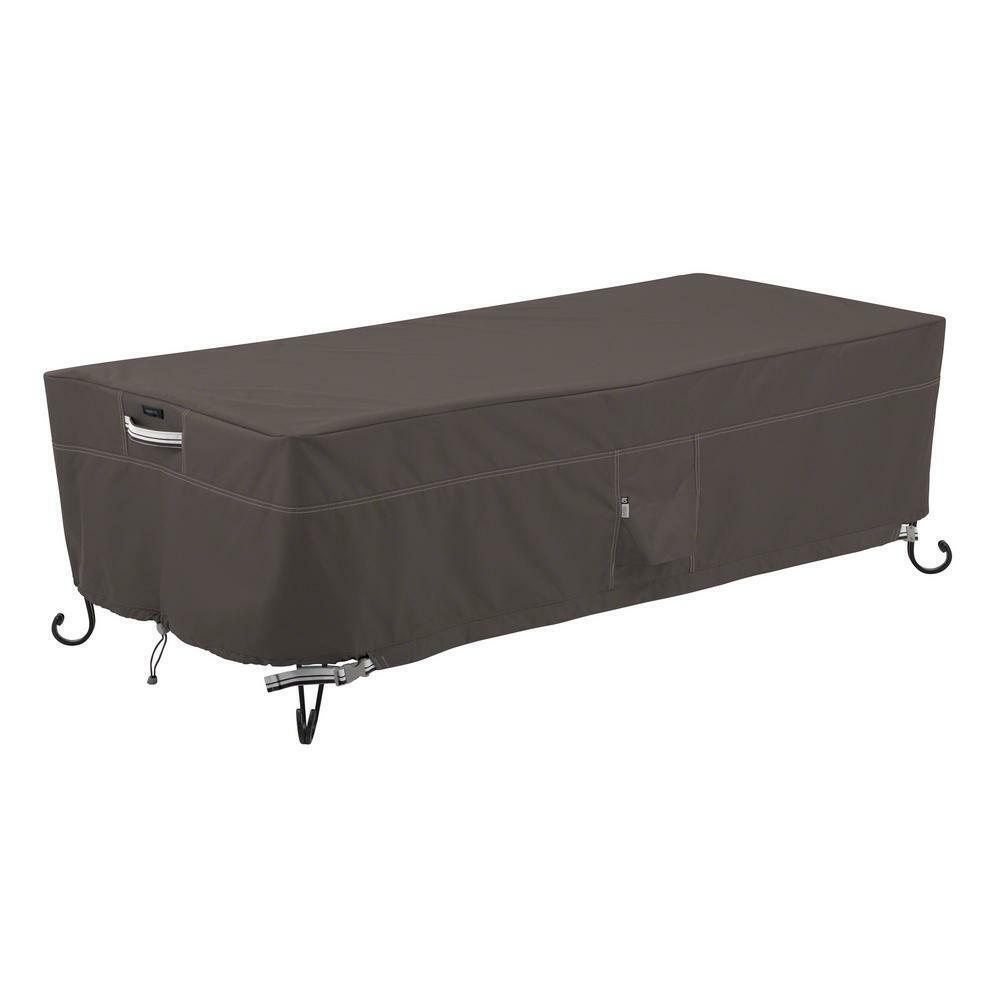 Classic Accessories Fire Pit Table Cover Furniture Storage Rectangular 60 Inch