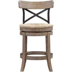 Oakestry 24 Myrtle Counter Stool, Wire-Brush
