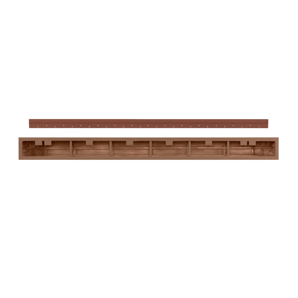 Pearl Mantels Corp. Zachary Non-combustible natural wood look 60" Shelf Little River Finish