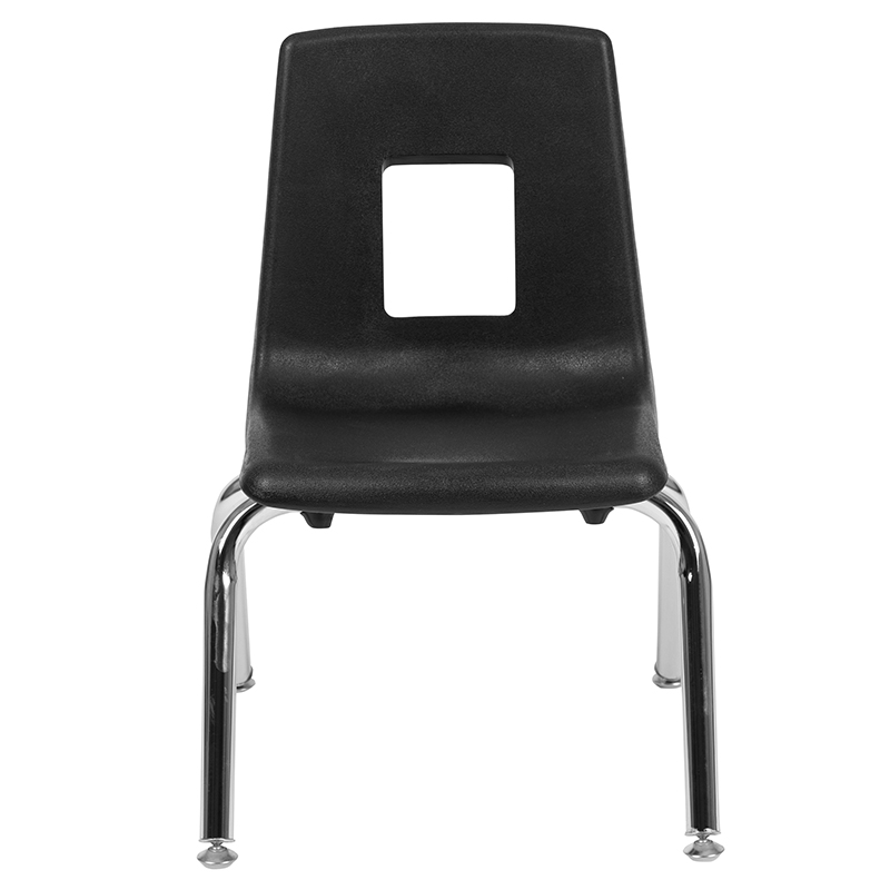 Flash Furniture Advantage Black Student Stack School Chair - 12-inch