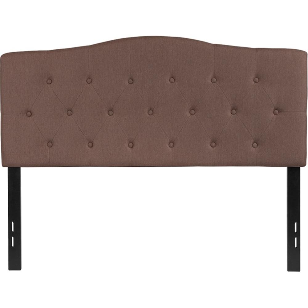 Flash Furniture Cambridge Tufted Upholstered Full Size Headboard in Camel Fabric