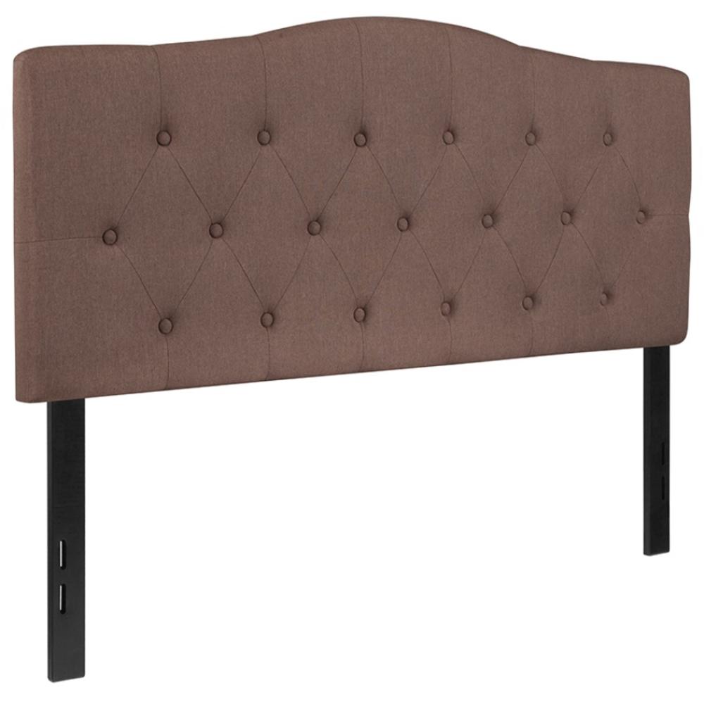 Flash Furniture Cambridge Tufted Upholstered Full Size Headboard in Camel Fabric