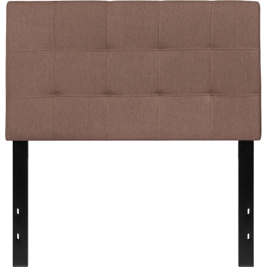 Flash Furniture Bedford Tufted Upholstered Twin Size Headboard in Camel Fabric