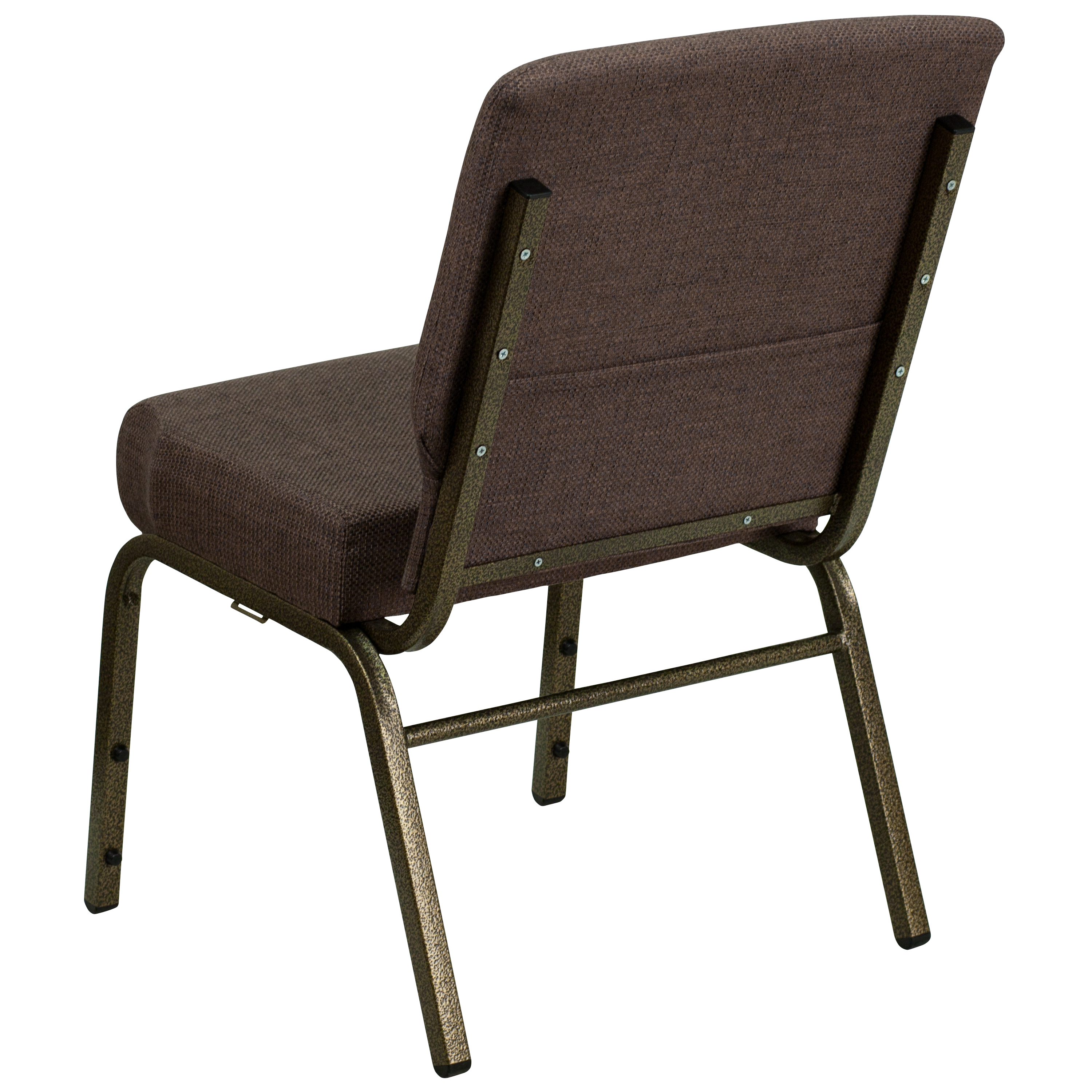Flash Furniture Brown Fabric church chair FD-CH0221-4-GV-S0819-GG
