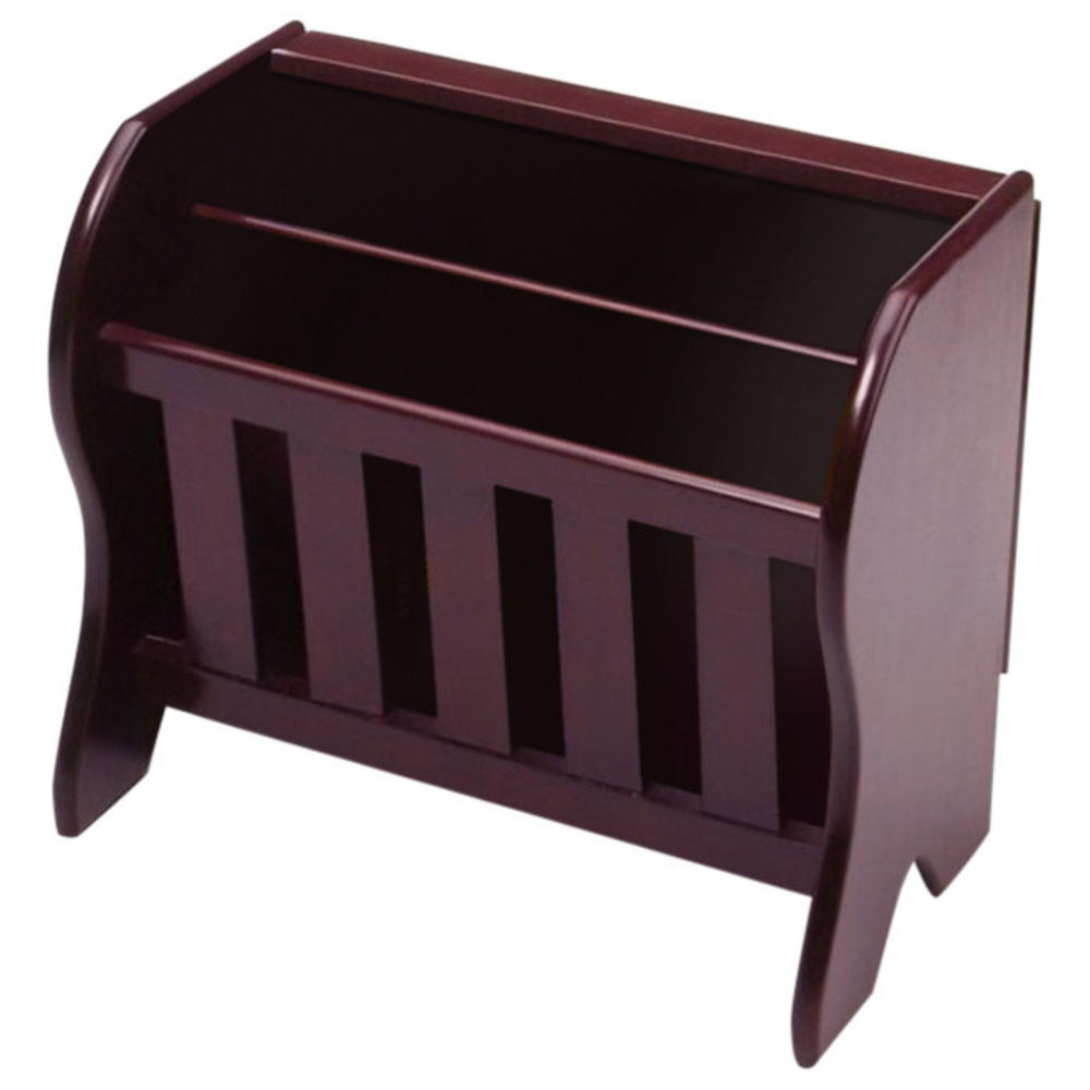 Winsome Trading, Inc Magazine Rack With Side Flip Top