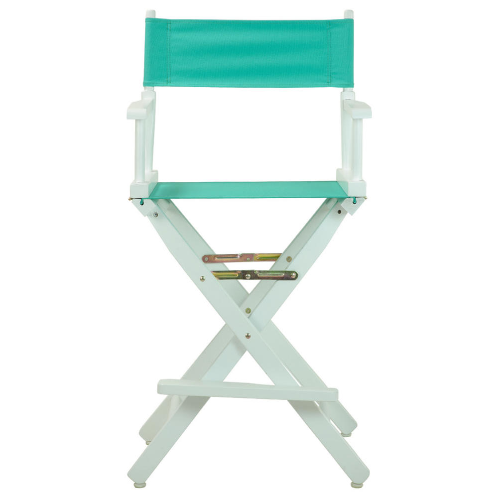 Casual Home 24" Director's Chair White Frame, Teal Canvas