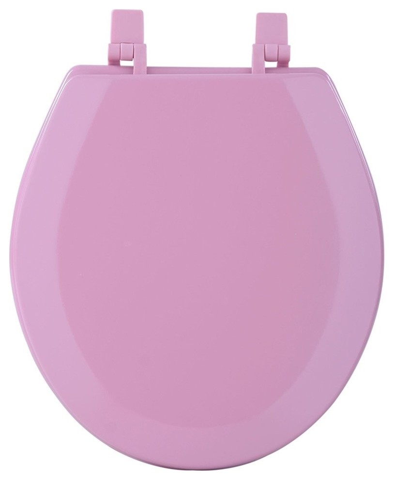 Achim Importing Co. Fantasia 17" Tea Rose Standard Wood Toilet Seat