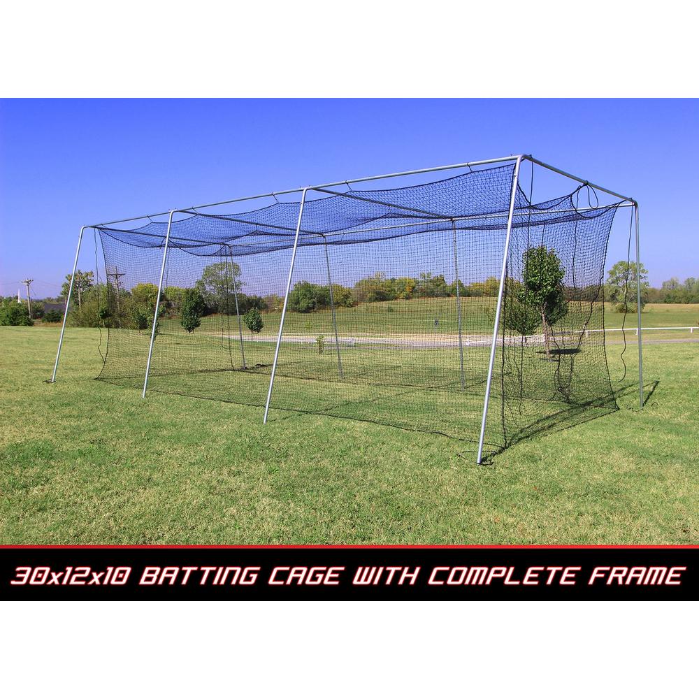Cimarron Sports New Cimarron 30X12X10 #24 Batting Cage & Frame Corners