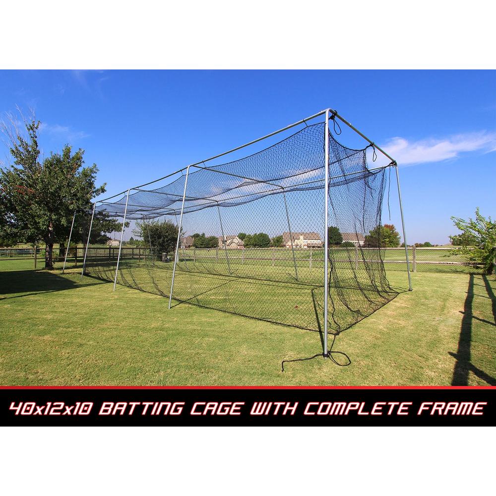 Cimarron Sports New Cimarron 40X12X10 #24 Batting Cage & Frame Corners