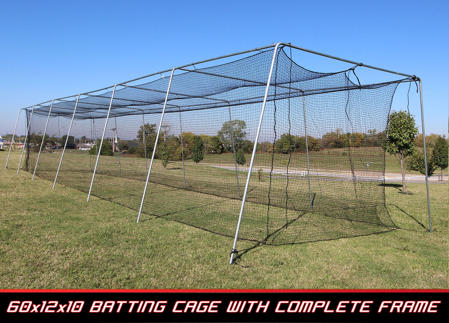 Cimarron Sports New Cimarron 60X12X10 #24 Batting Cage & Frame Corners