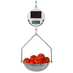 DETECTO CardinalScales scs30 Digital Solar Hanging Scale Includes Pan with Bow- 30 lbs