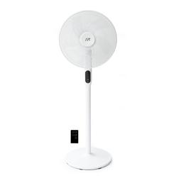 SPT 16" DC-Motor Energy Saving Stand Fan with Remote and timer-Piano White