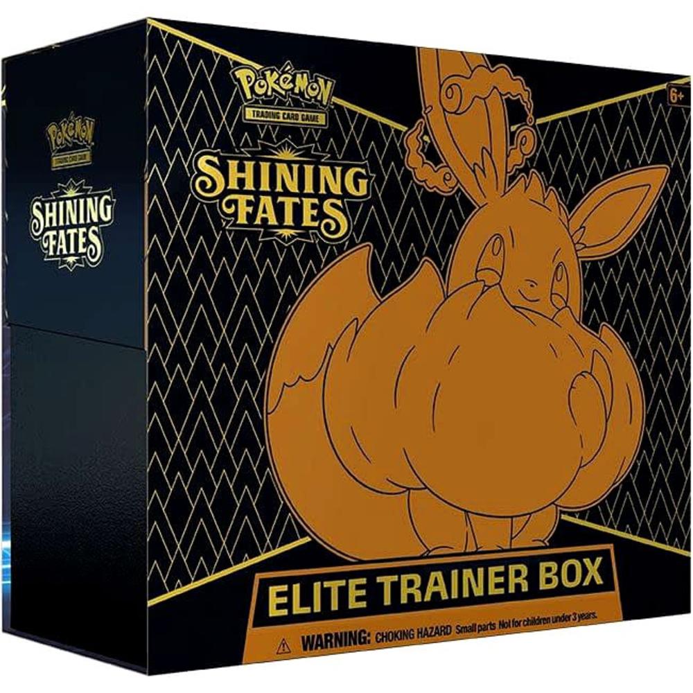 Pokemon Eevee VMAX Elite Trainer Box 10 Booster Packs, Promo Card, 65 Card Sleeves, 45 Energy Cards & More