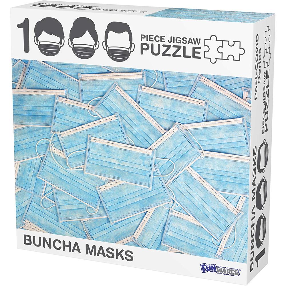 FunWares Buncha Masks Jigsaw Puzzle, 1000 Pieces, 1000 Pieces