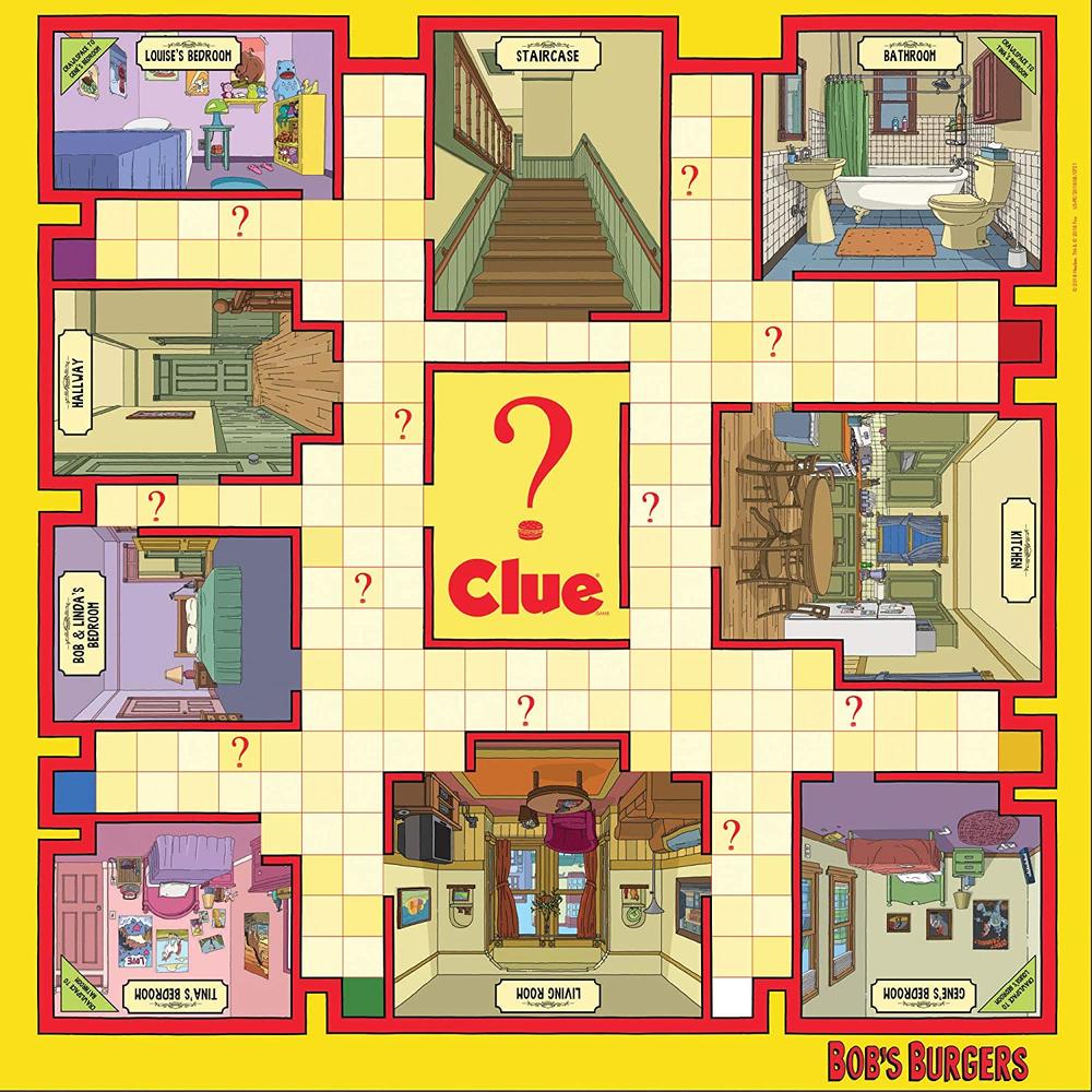 USAopoly Bob's Burger - Clue Board Game (USAopoly) CL006-443