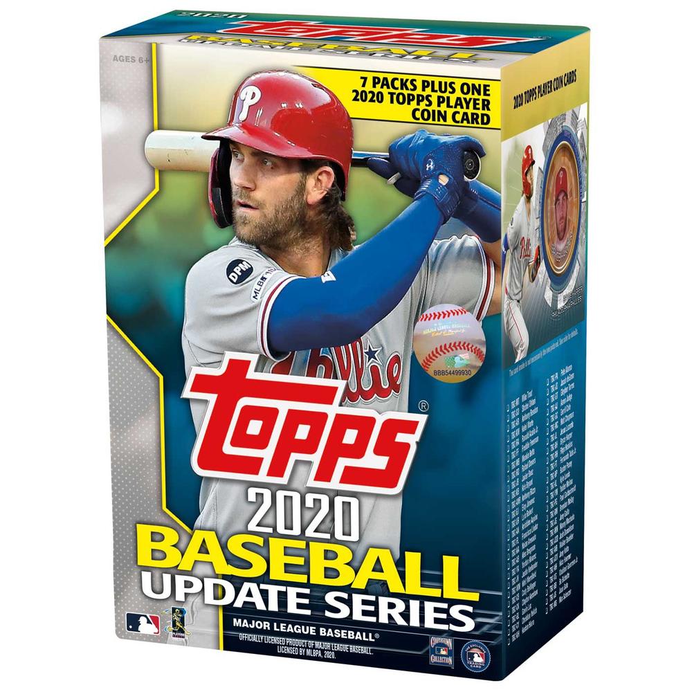 Topps MLB Topps 2020 Update Series Baseball Trading Card BLASTER Box [7 Packs + 1 Coin Card]