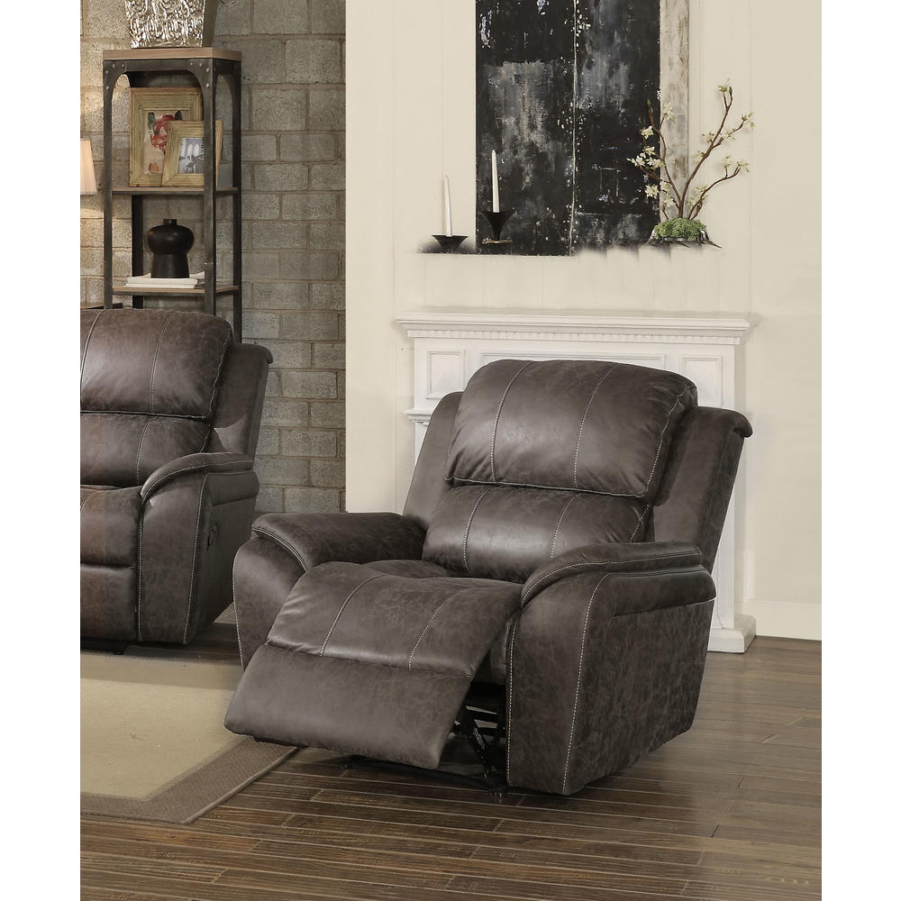Acme Furniture Barnaby - Recliner (Motion) Gray P-Mfb
