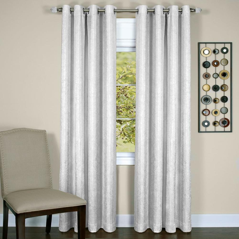 Achim Home Furnishing: Taylor Silver Solid Contemporary Blackout Window Curtain Panel