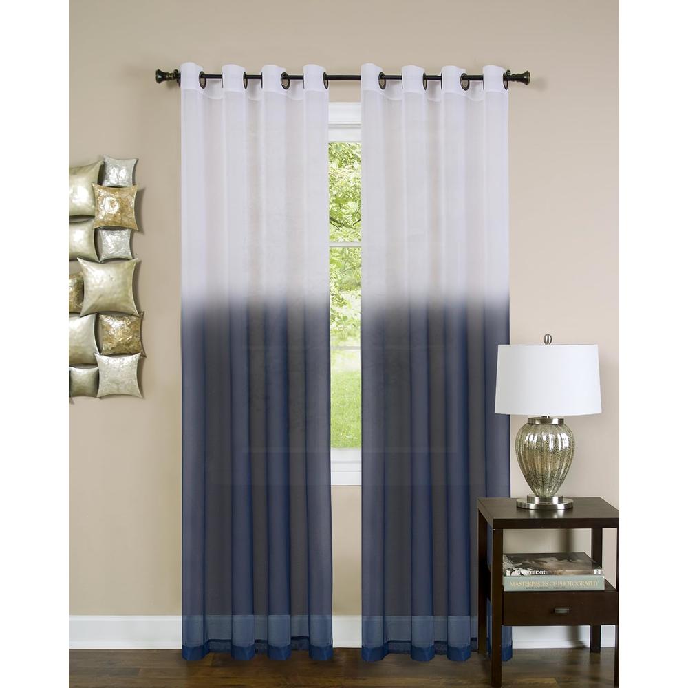Achim Home Furnishing: Essence Blue Fade Modern Window Curtain Panel